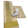 Pure Silk Jacquard Embossed Dhoti & Shirt Towel Fabric