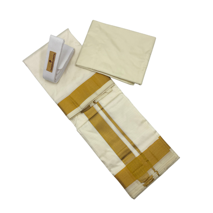 Groom Special Traditional Silk Dhoti & Shirt Fabric
