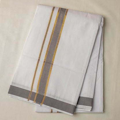 Aarambam Cotton Gray Mens shirt and Dhotis -  -  Paramparaa Dhotis