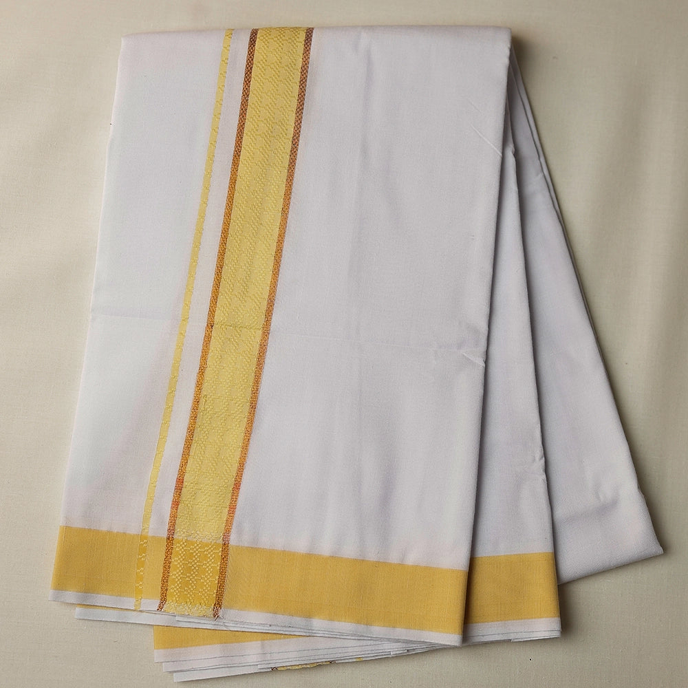 Aarambam Cotton Lemon Mens shirt and Dhotis -  -  Paramparaa Dhotis