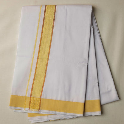 Aarambam Cotton Lemon Mens shirt and Dhotis -  -  Paramparaa Dhotis