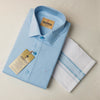 Aarambam Cotton Sky blue Mens shirt and Dhotis