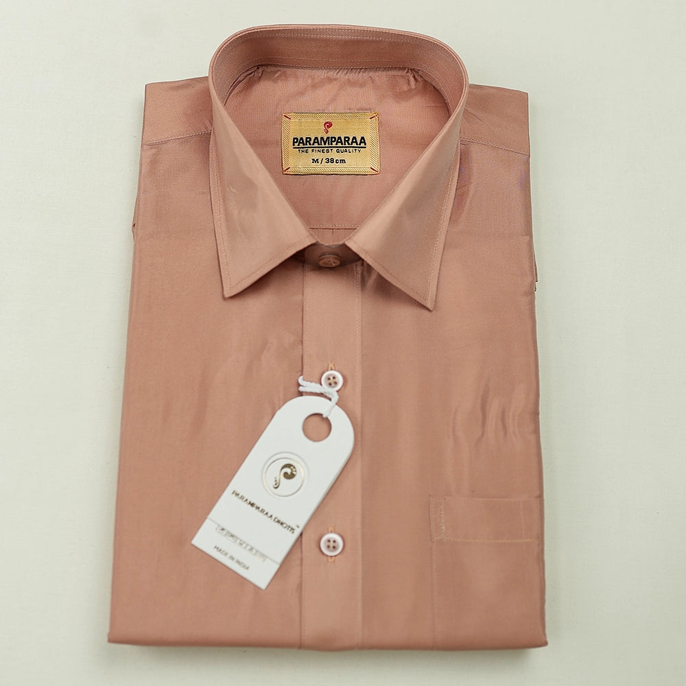 Aishwaryam Copper Mens shirt and Dhotis -  -  Paramparaa Dhotis