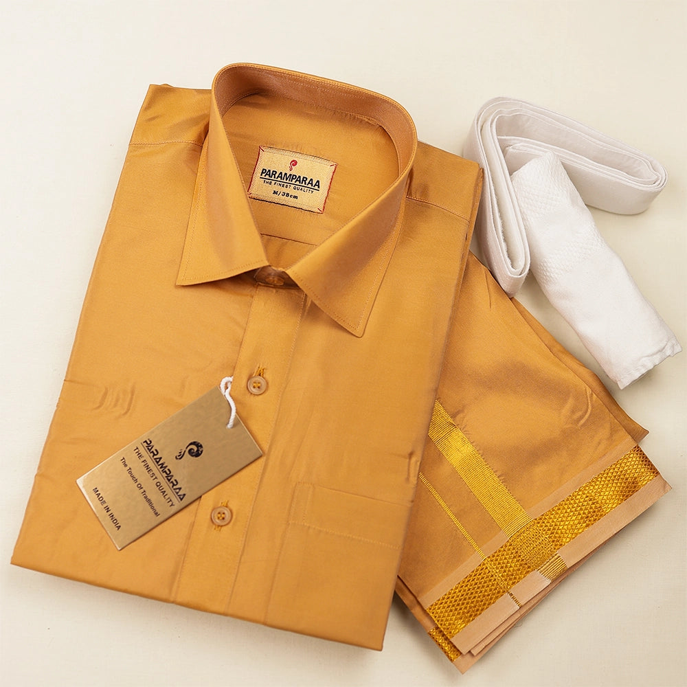 Aishwaryam Gazel Mens shirt and Dhotis -  -  Paramparaa Dhotis