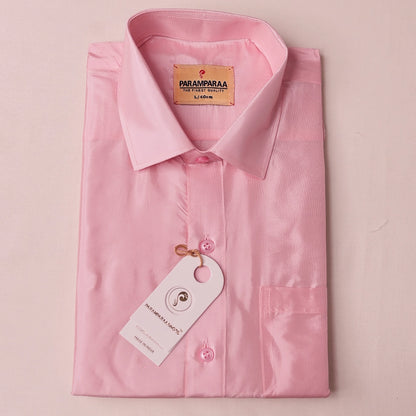 Aishwaryam L.Rose Mens shirt and Dhotis -  -  Paramparaa Dhotis