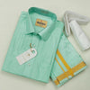Aishwaryam Mint leaf Mens shirt and Dhotis