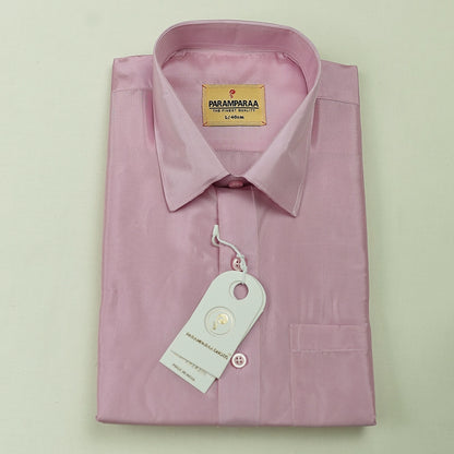Aishwaryam Pink Rose Mens shirt and Dhotis -  -  Paramparaa Dhotis