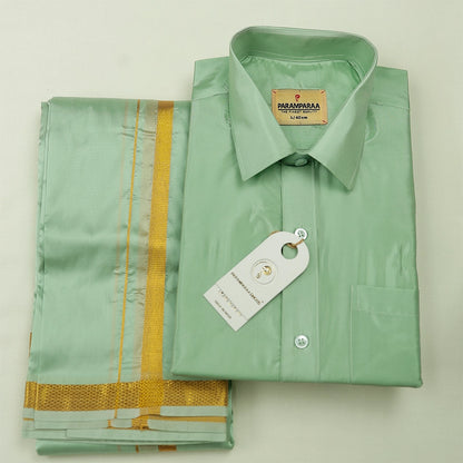 Aishwaryam Pistha Mens shirt and Dhoti -  -  Paramparaa Dhotis