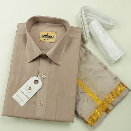 Aishwaryam Stand stone Mens shirt and Dhotis -  -  Paramparaa Dhotis