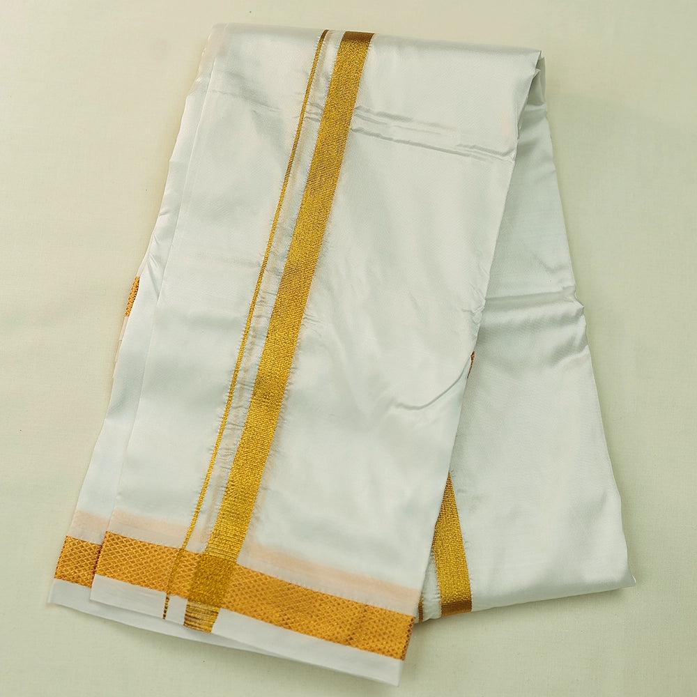 Aishwaryam White Mens shirt and Dhotis -  -  Paramparaa Dhotis