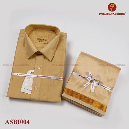 Aishwaryam biscut Mens shirt and Dhotis -  -  Paramparaa Dhotis