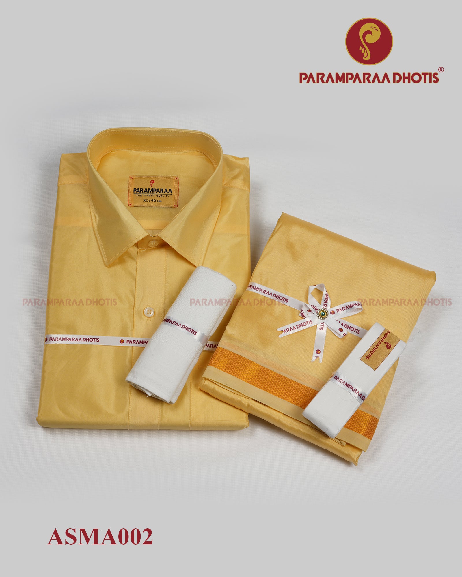 Aishwaryam mango Mens shirt and Dhotis -  -  Paramparaa Dhotis