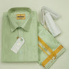 Aishwaryam marine grey Mens shirt and Dhotis