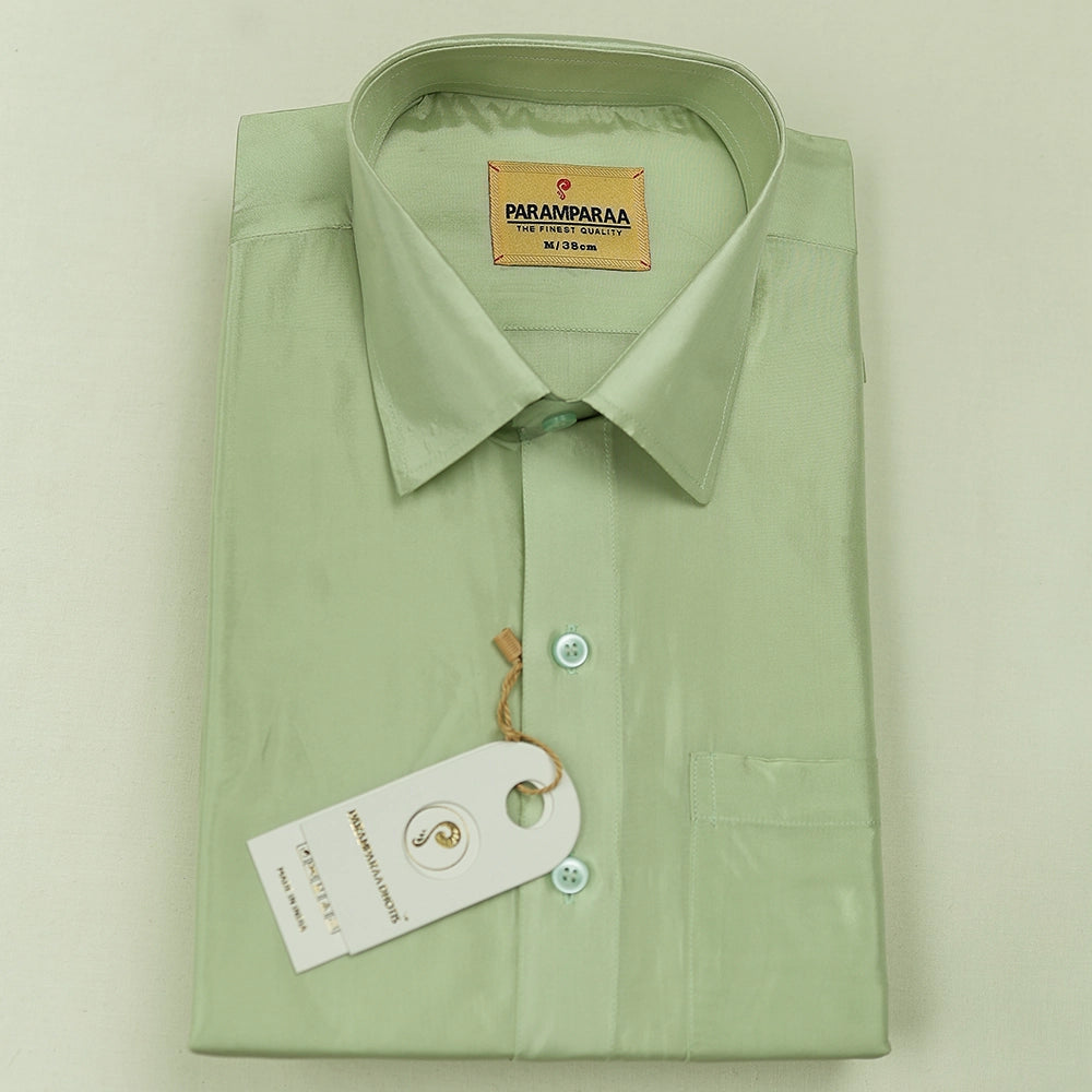 Aishwaryam marine grey Mens shirt and Dhotis -  -  Paramparaa Dhotis