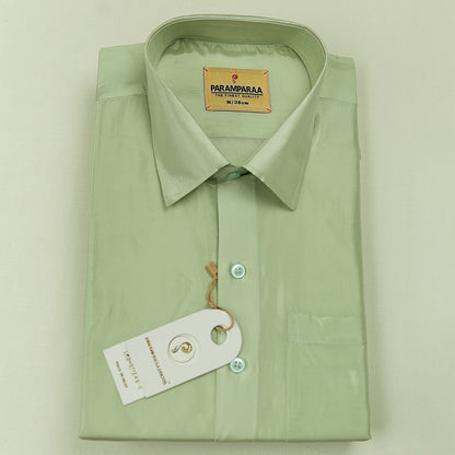 Aishwaryam marine grey Mens shirt and Dhotis -  -  Paramparaa Dhotis