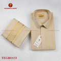 Anugraha Tissue Emboss Gold Box Mens shirt and Dhotis