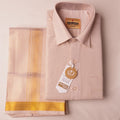 Anugraha Tissue Emboss Gold eye Mens shirt and Dhotis