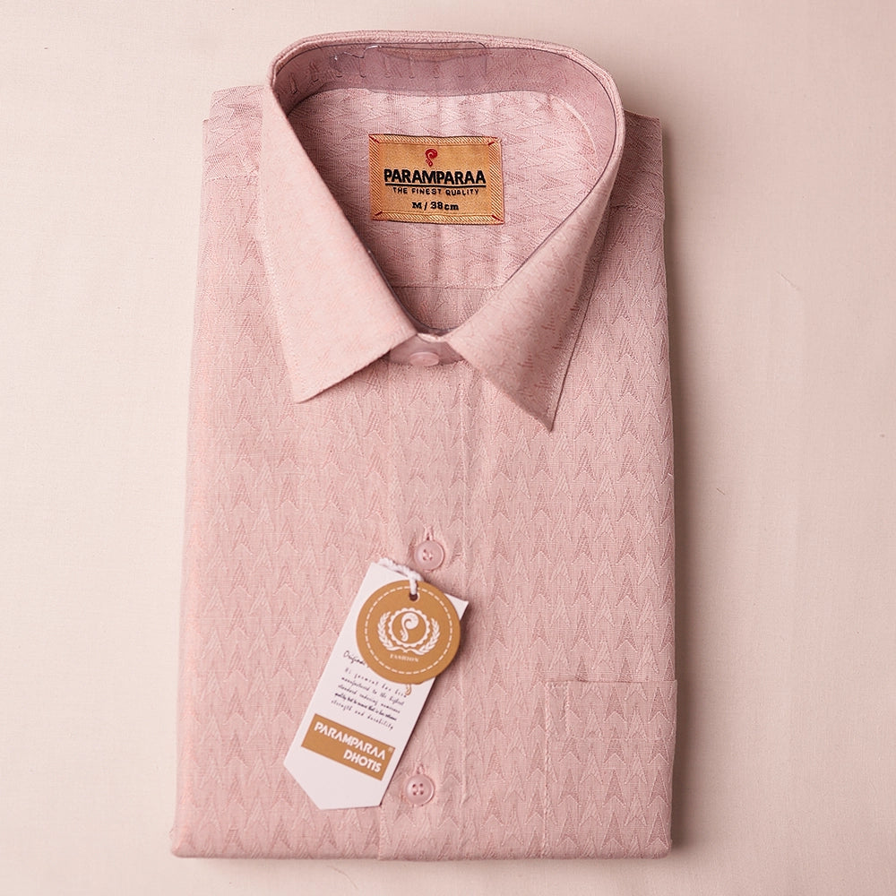Anugraha Tissue Emboss cop Arrow Mens shirt and Dhotis -  -  Paramparaa Dhotis