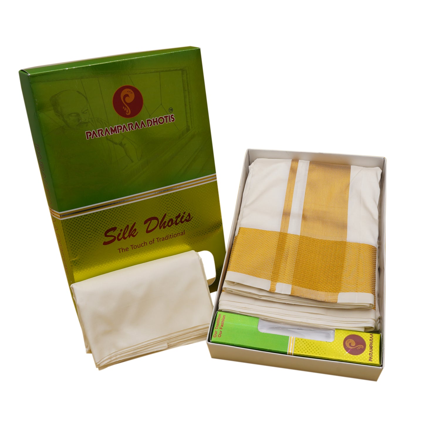 Groom Special Traditional Silk Dhoti & Shirt Fabric -  -  Paramparaa Dhotis