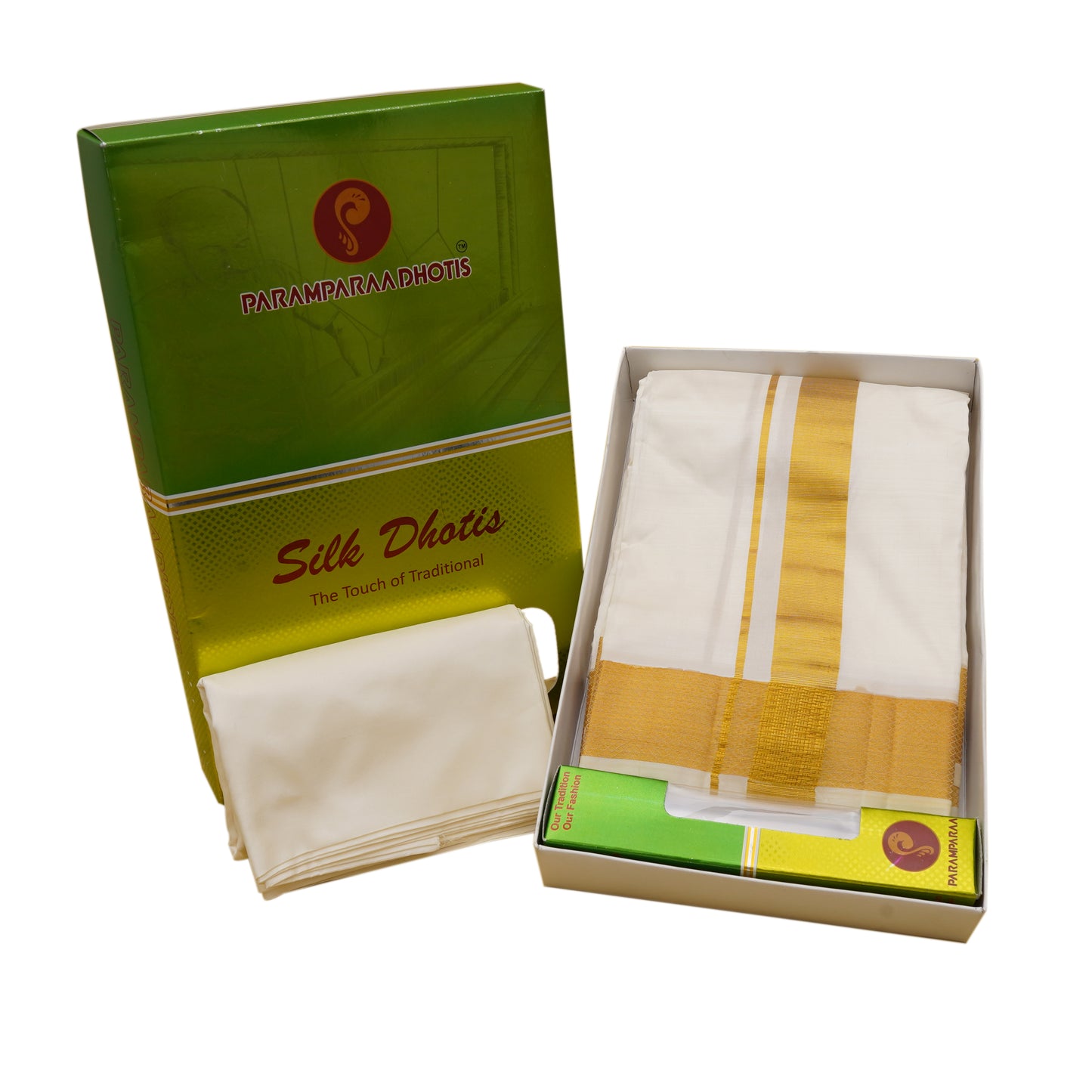 Groom Special Traditional Silk Dhoti & Shirt Fabric -  -  Paramparaa Dhotis