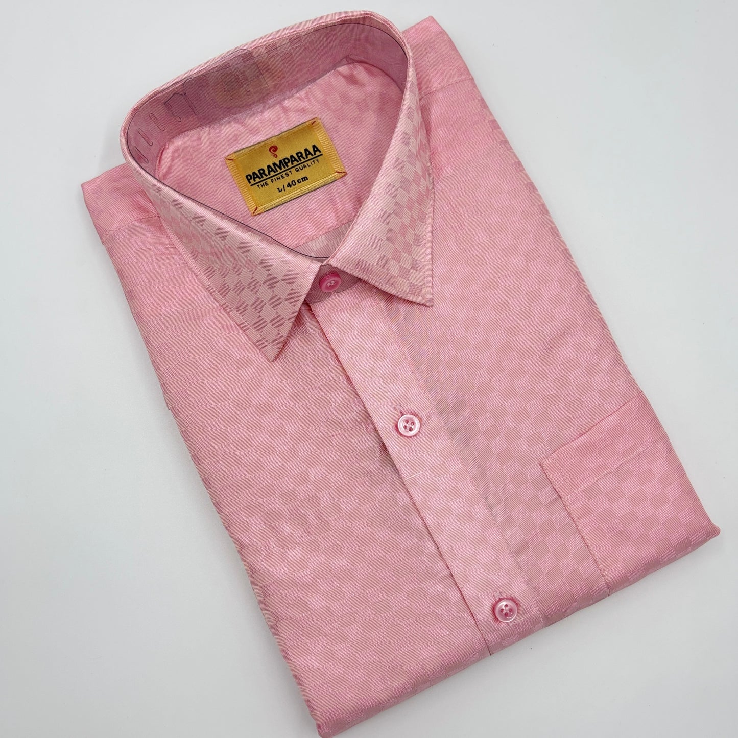 Art Silk Embossed Mens shirt L.Rose