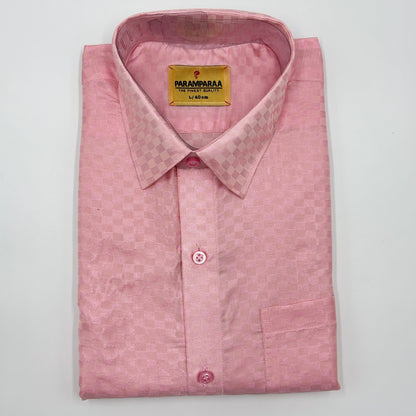 Art Silk Embossed Mens shirt L.Rose