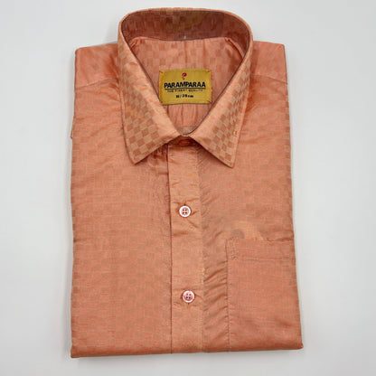 Art Silk Embossed Mens shirt Fanta