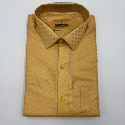 Art Silk Embossed Mens shirt Gazel