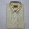 Art Silk Embossed Mens shirt Cream