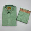 Art Silk Embossed Mens shirt and Dhotis  Pistha