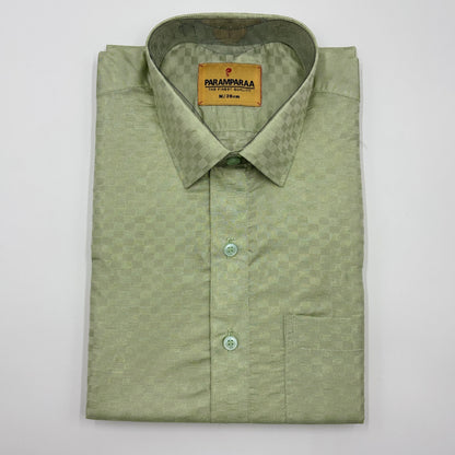 Art Silk Embossed Mens shirt  Marin Gray