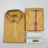 Art Silk Embossed Mens shirt and Dhotis  Gazel