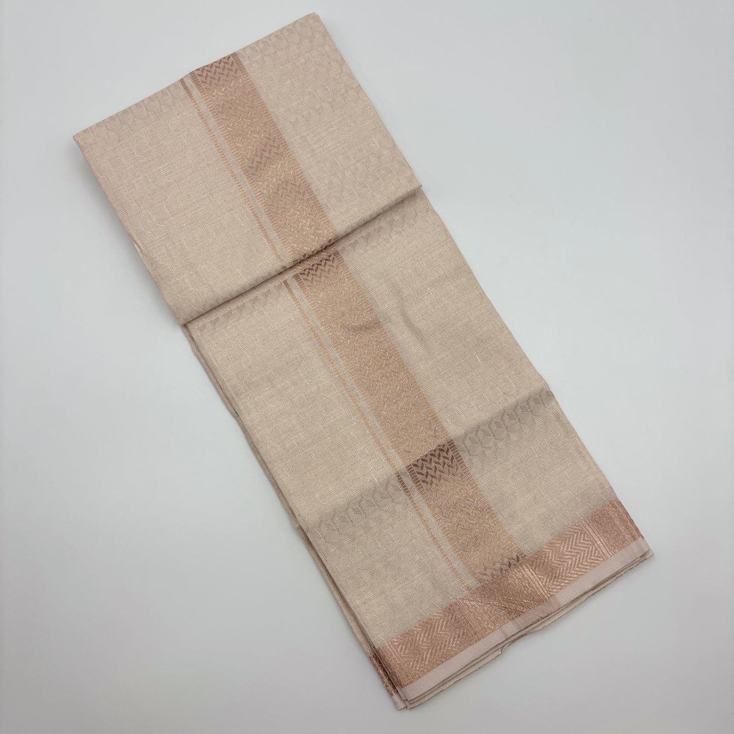 Anugraha Tissue Emboss Almond  Mens shirt and Dhotis