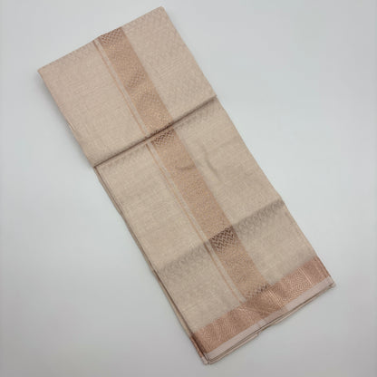 Anugraha Tissue Emboss Almond  Mens shirt and Dhotis