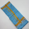 Art Silk Plain Sky Blue coloured Dhotis