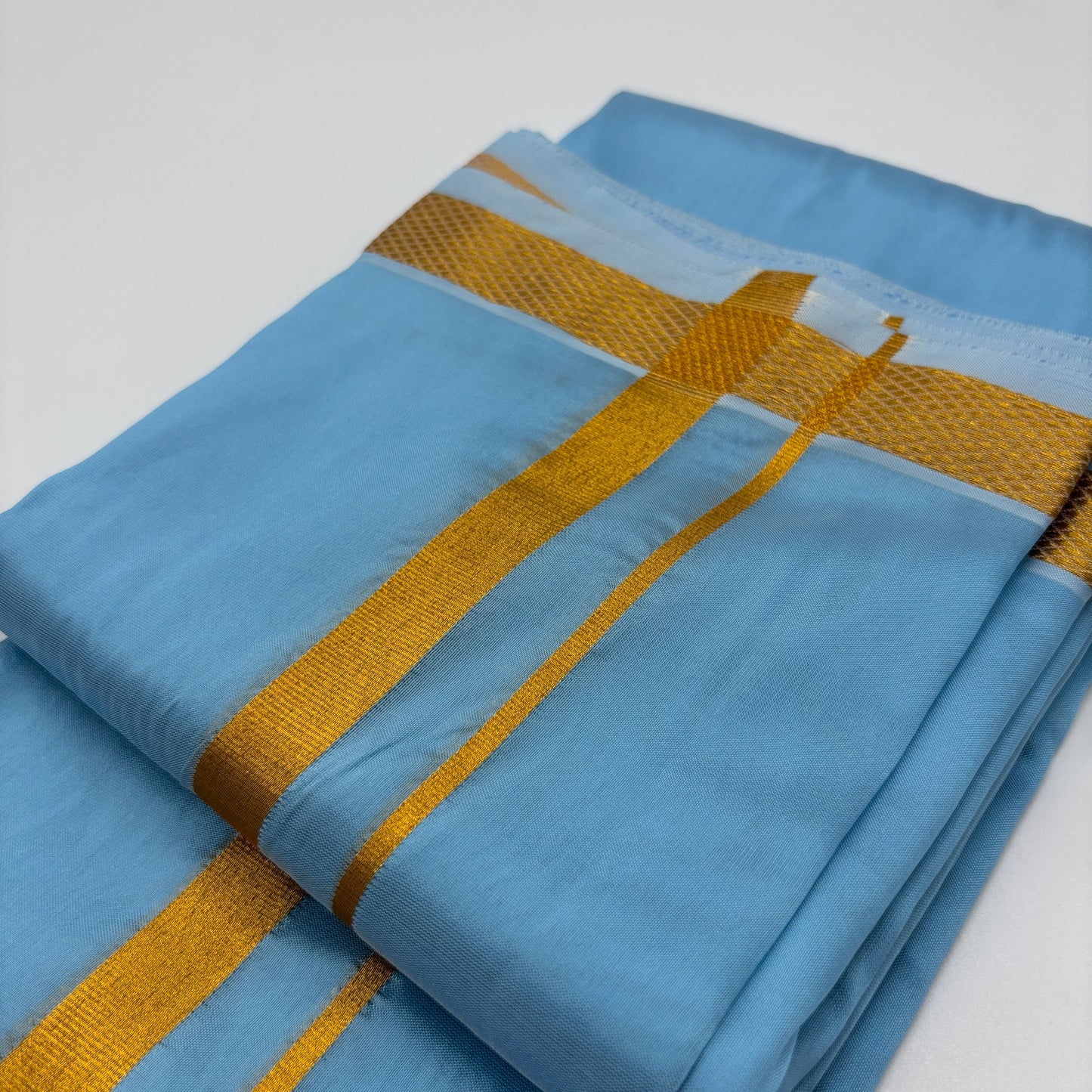 Sky Blue coloured Dhotis