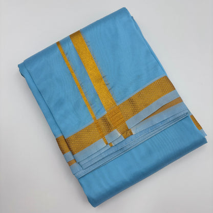 Sky Blue coloured Dhotis