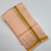 Art Silk Plain Coral coloured Dhotis