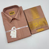 Manam Juquard wave Copper Mens shirt and Dhotis