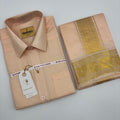 Manam Juquard Wave Coral Mens shirt and Dhotis