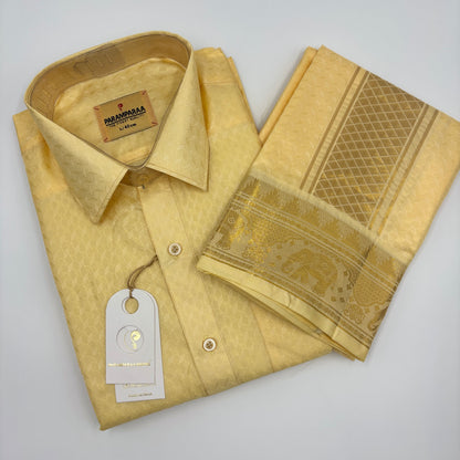 Manam Juquard  Mango  Mens shirt and Dhotis