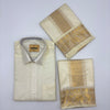 Manam Juquard  Cream  Mens shirt and Dhotis