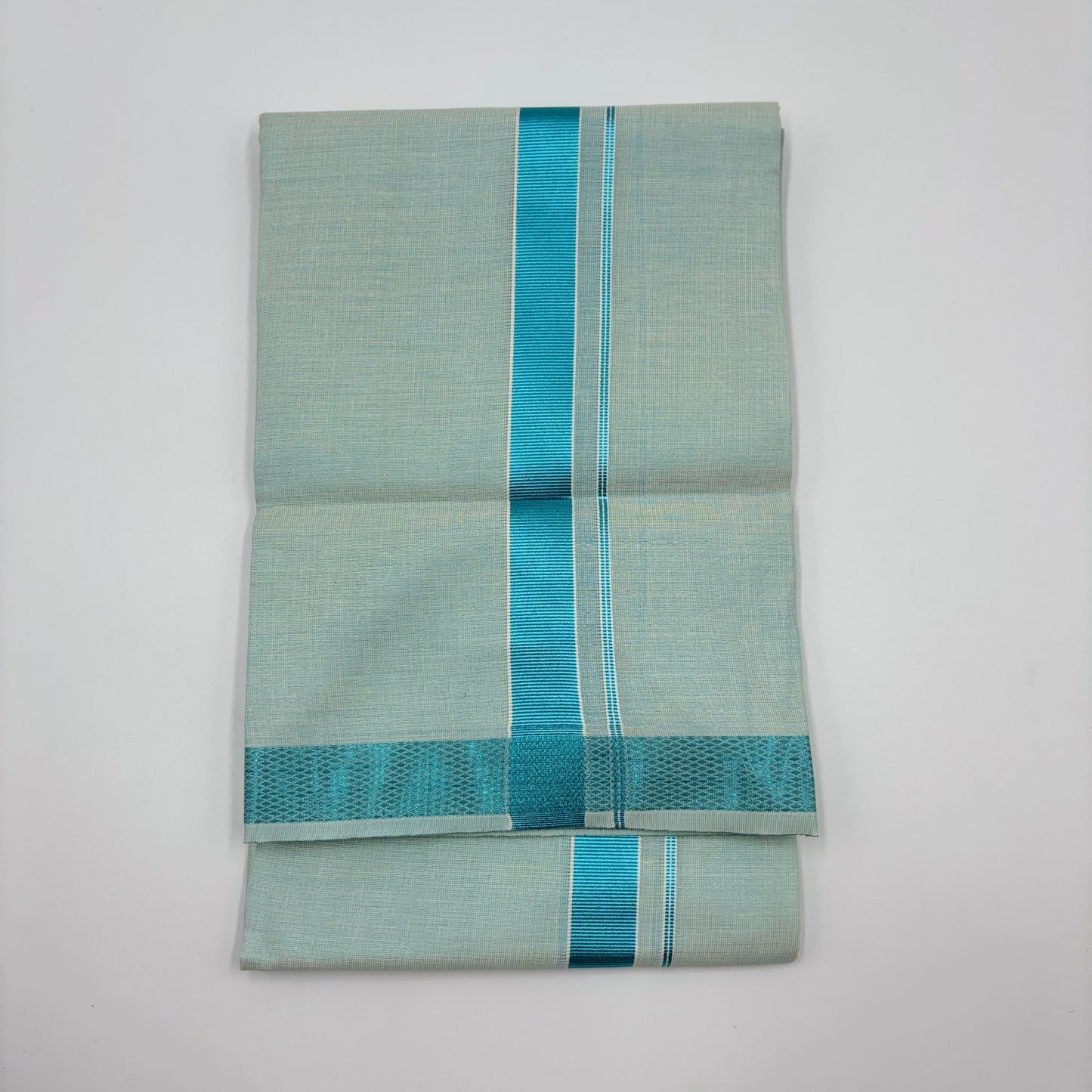 Swarna Tissue Sky Blue Mens Dhotis