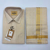 Anugraha Tissue Emboss gold Chakram  Mens shirt and Dhotis