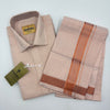 Anugraha Tissue Emboss cop Shiled Mens shirt and Dhotis