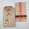 Tissue Emboss copper wave Men's shirt and Dhotis