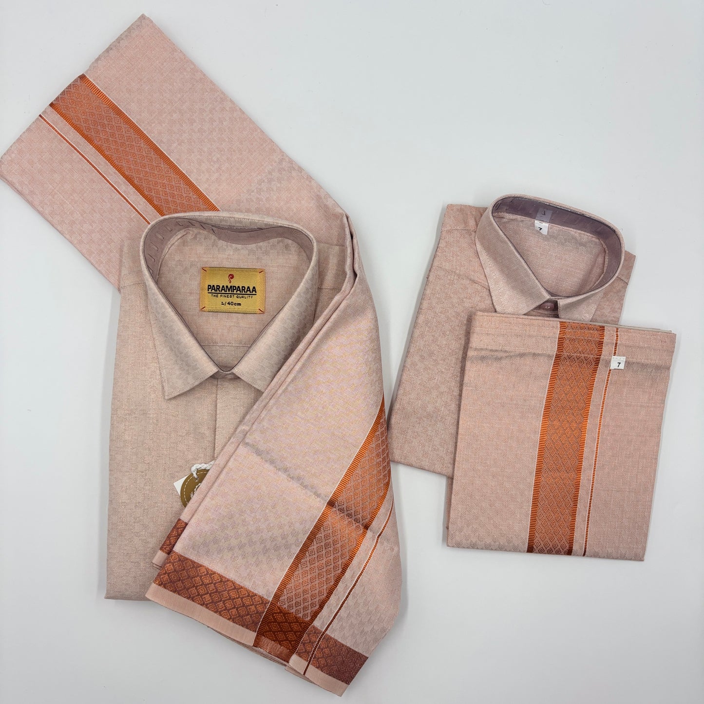 Anugraha Tissue Emboss Copper Sheild  Father & Son Combo