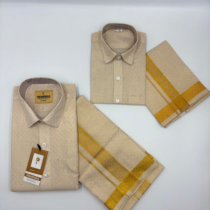 Anugraha Tissue Emboss Gold Sheild  Father & Son Combo