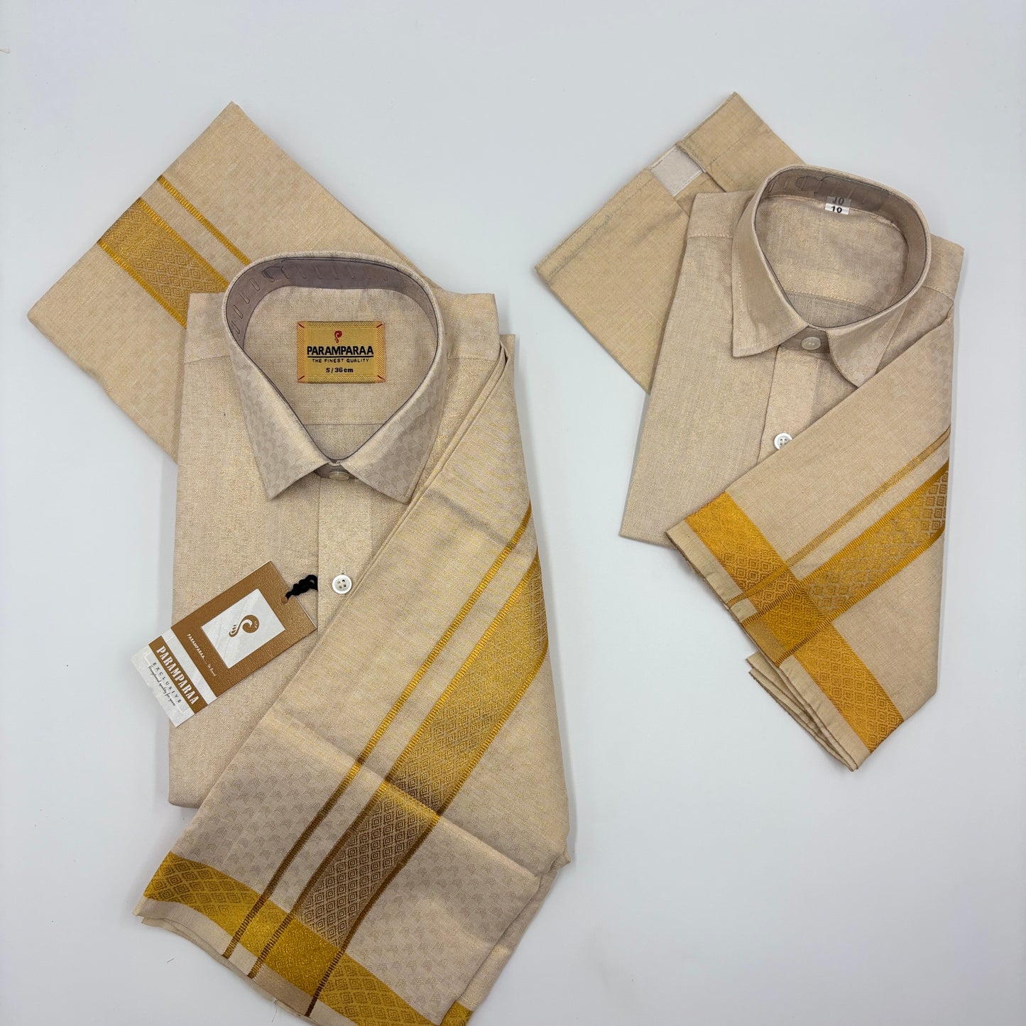 Anugraha Tissue Emboss Gold Sheild  Father & Son Combo
