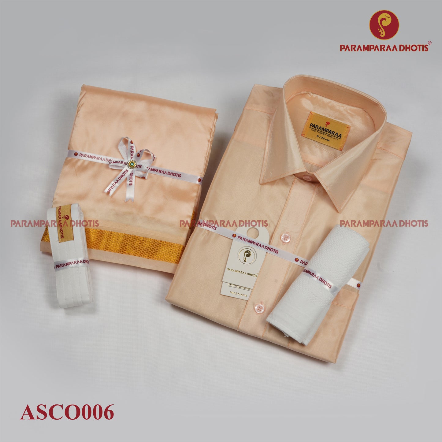 Aishwaryam Coral  Mens shirt and Dhotis